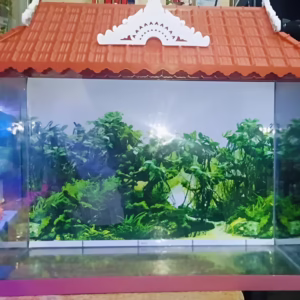 Fish Aquarium Glass 1.5 Feet (Rectangular) – Complete Aquarium Kit with Accessories - Japanese Top Cover Design